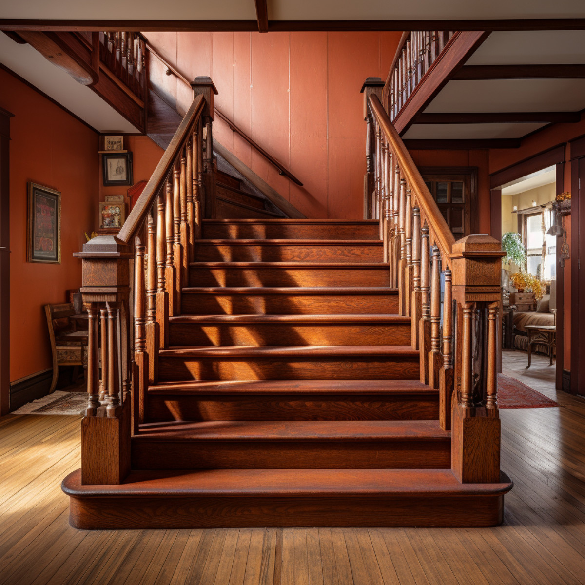 Identification et réparation des endroits détériorés de l'escalier