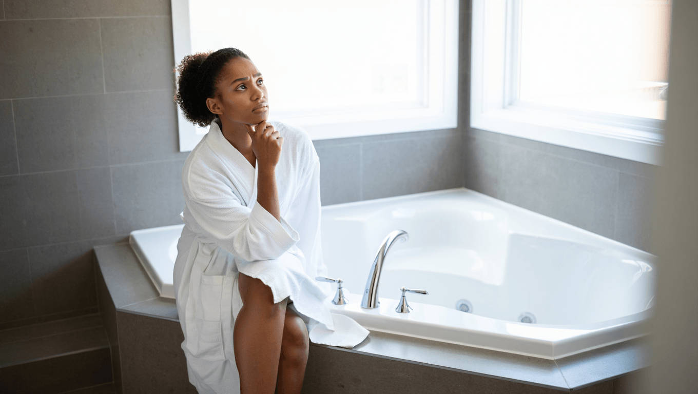 La baignoire d’angle, une solution gain de place !