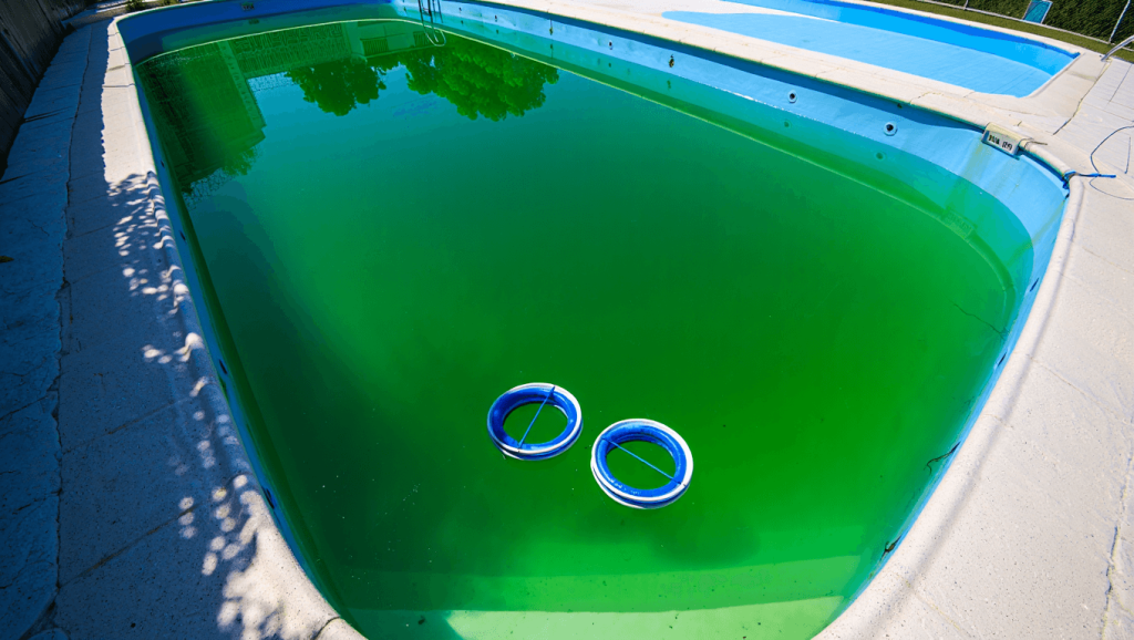 Traitement & produits pour récupérer sa piscine avec une eau verte 