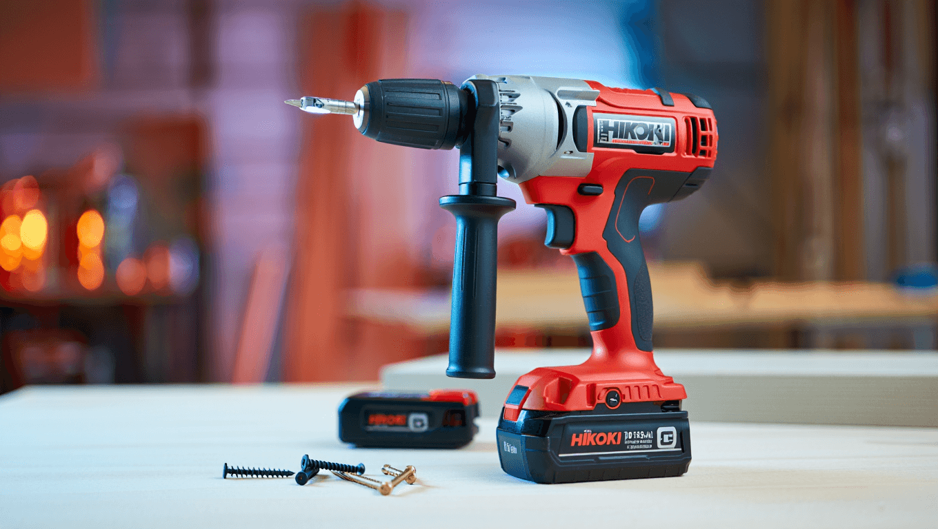 Découvrez la perceuse visseuse à percussion HIKOKI DV18DGAL 18V 2,5Ah