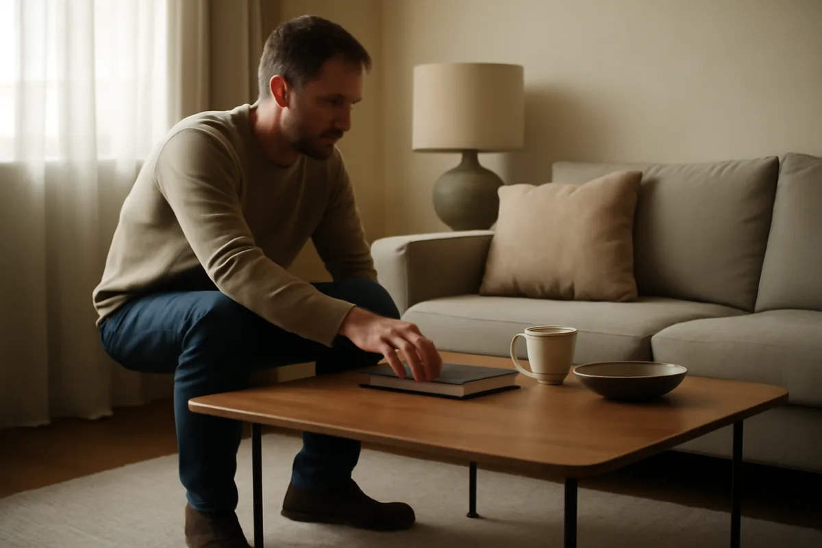 Quelle est la hauteur idéale pour une table basse? — La règle la plus citée pour la hauteur idéale table basse consiste à viser la même hauteur que l'assise du canapé ou légèrement en dessous. Cette harmonie facilite la prise d'objets