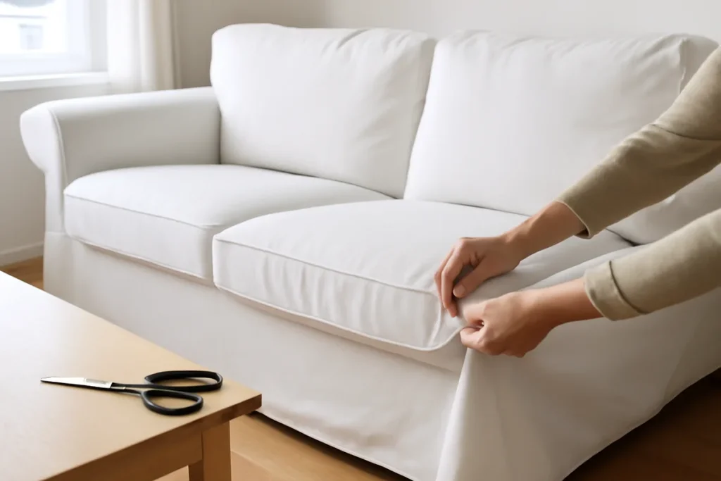 Comment recouvrir un canapé soi‑même : 8 méthodes faciles et pas chères ?