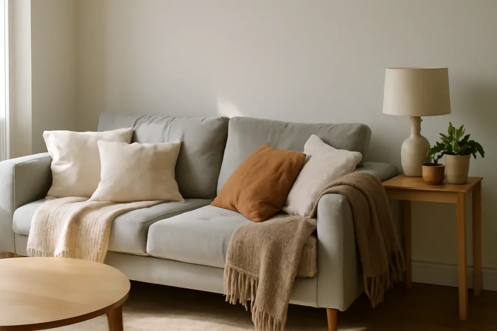 Dix idées déco pour sublimer un canapé gris clair